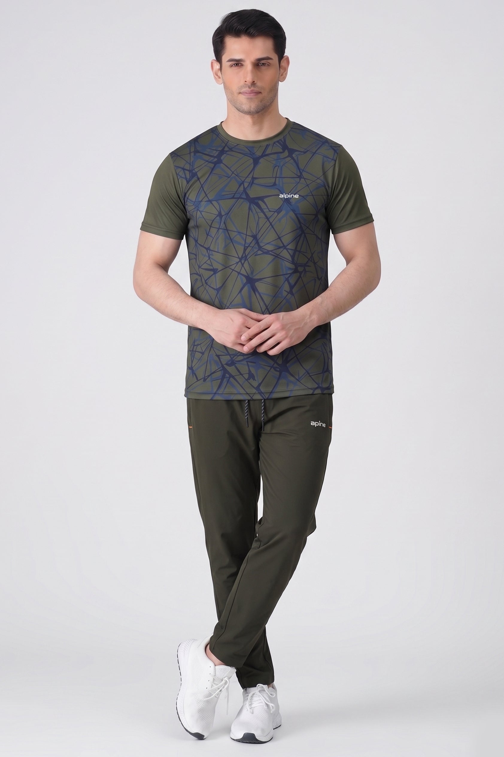Alpine Men's - Imported Tracksuit - Olive Green