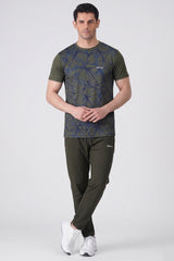 Alpine Men's - Imported Tracksuit - Olive Green