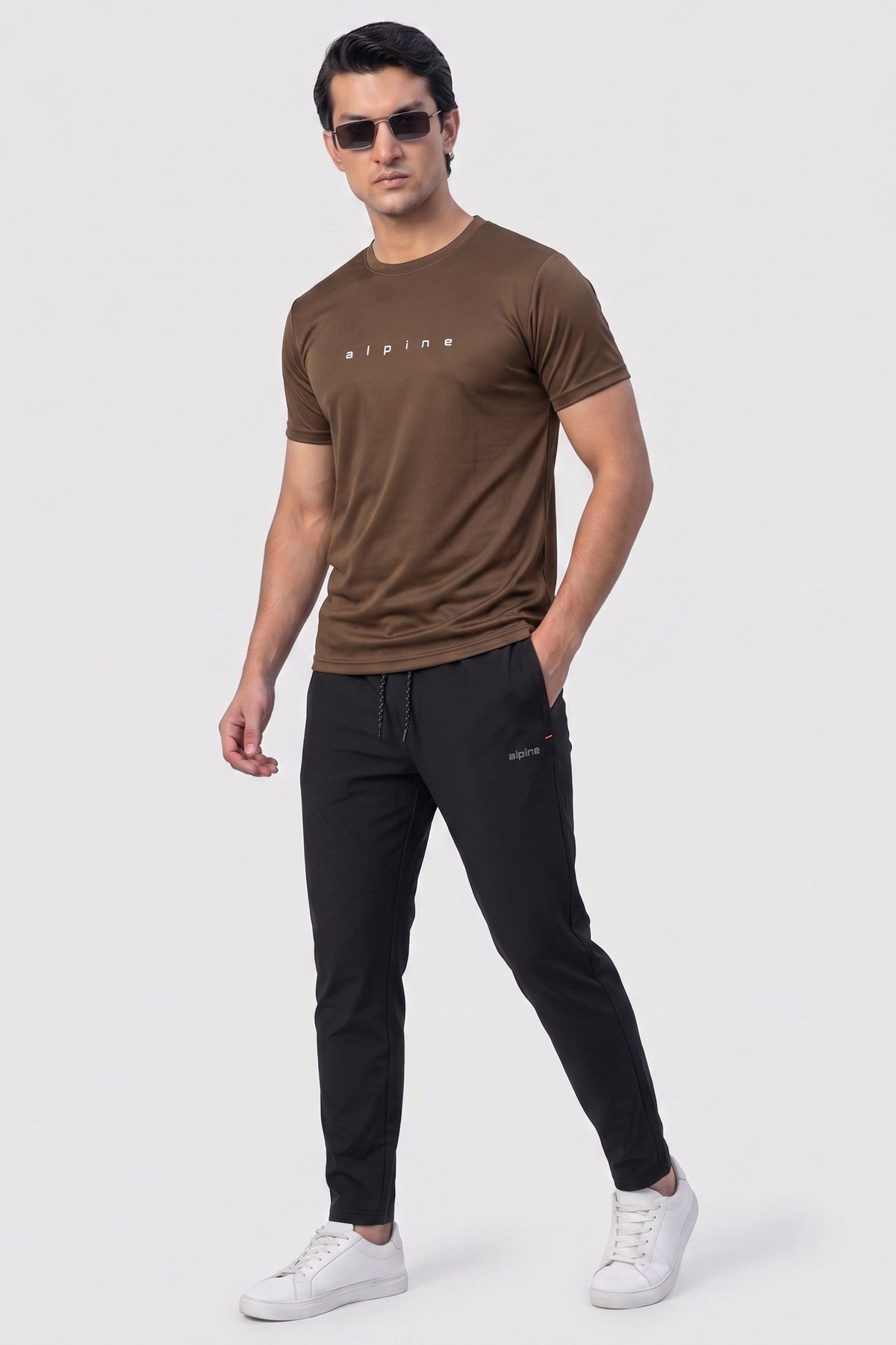 Alpine Men's - Imported Tracksuit - Black Brown