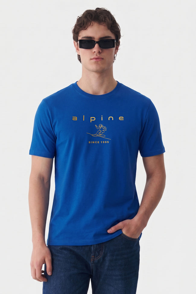 Alpine Men’s Royal Blue High Density Graphic Tee Hover Image