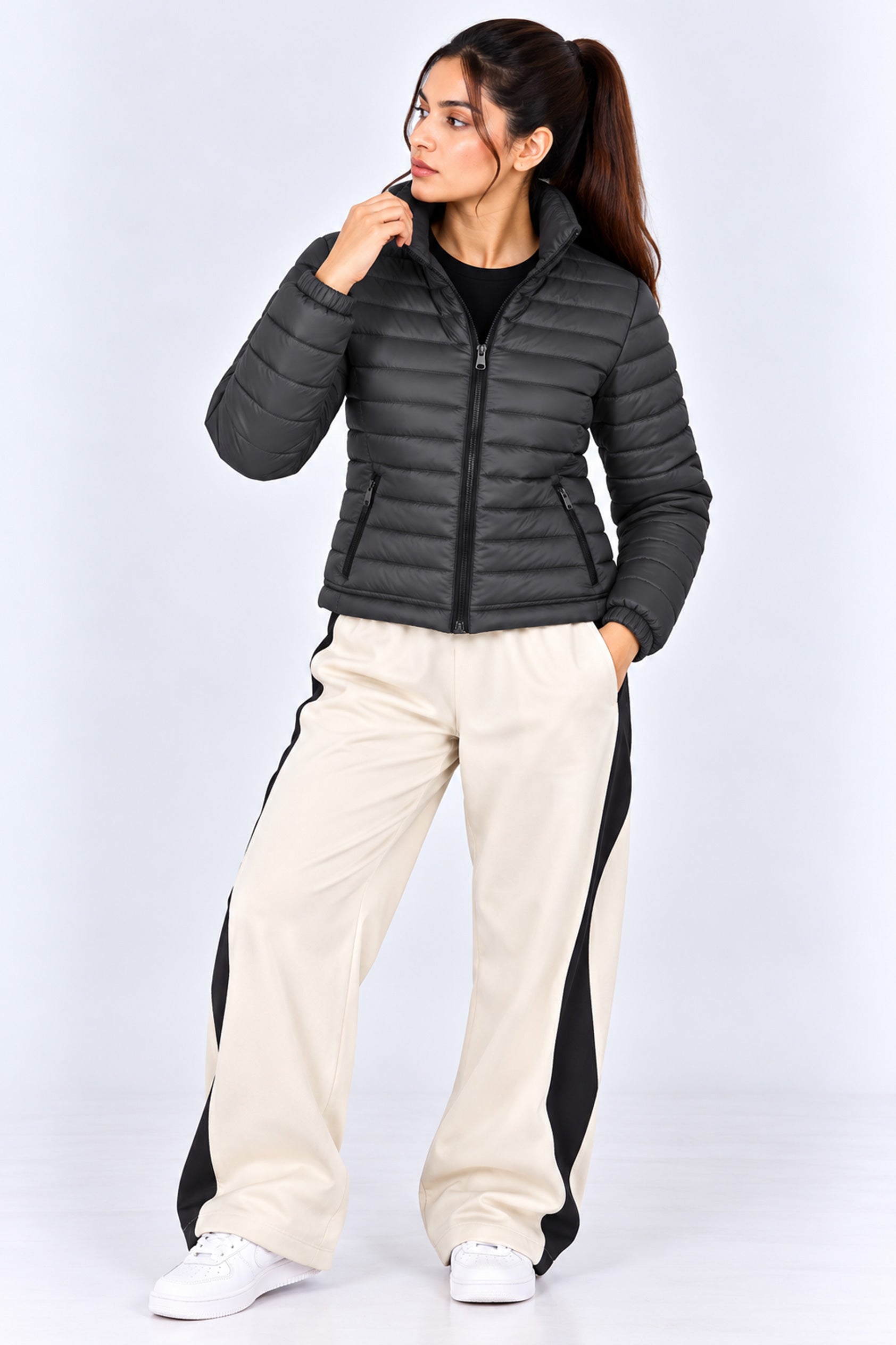 Alpine Women's Puffer Jacket Black