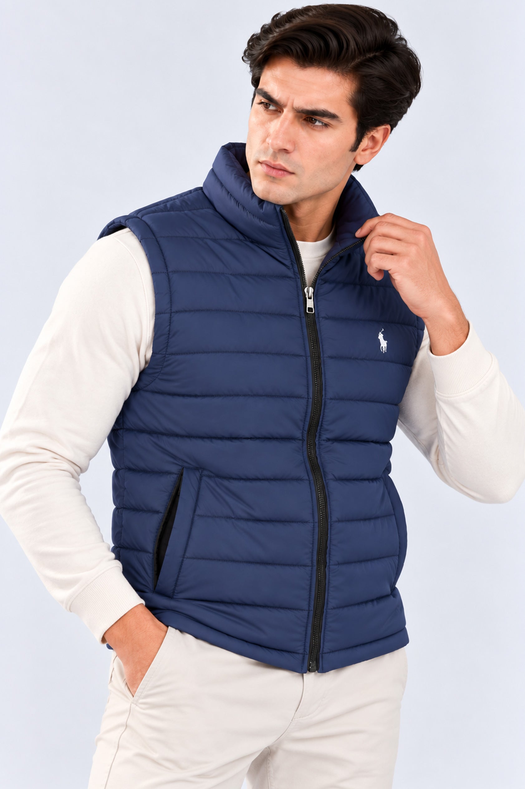 Alpine Men’s Imported Gilet Navy Blue