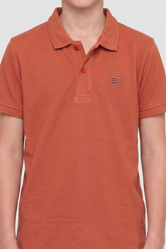 Alpine Kids Minimal Polo Mustard – Premium Quality Main Image