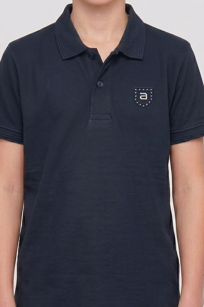Alpine Kids Minimal Polo Navy Blue – Premium Quality Main Image