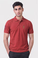 Alpine Men’s Maroon Cotton Polo Shirt – Polo Club Edition