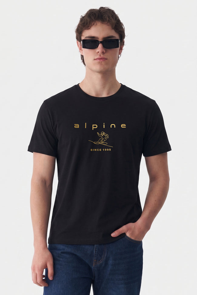 Alpine Men’s Black High Density Graphic Tee Hover Image