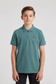 Alpine Kids Hunter Green Cotton Polo Shirt – Zip Edition