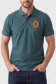 Alpine Men’s Dark Green Cotton Polo Shirt - Crown Edition