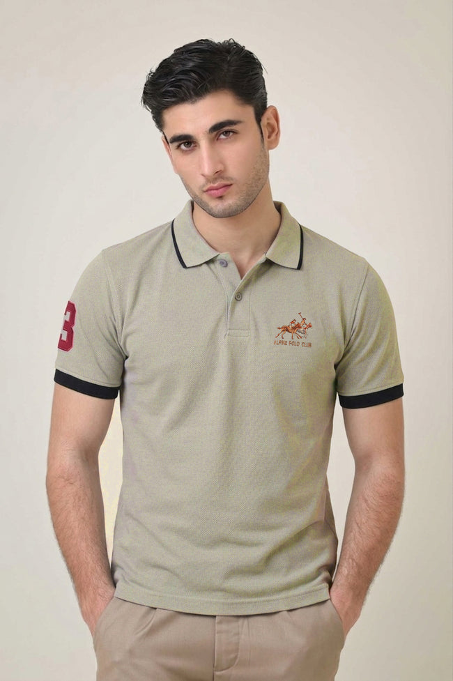 Alpine Men’s - Skin Cotton Polo Shirt Hover Image