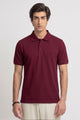 Alpine Men’s Maroon Plain Cotton PQ Polo Shirt