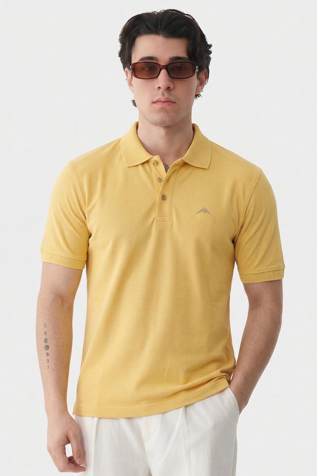 Alpine Men’s Lemon Polo – Elite Minimal Series Hover Image