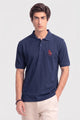 Alpine Men’s Navy Blue Cotton Polo Shirt – Signature Rider Edition