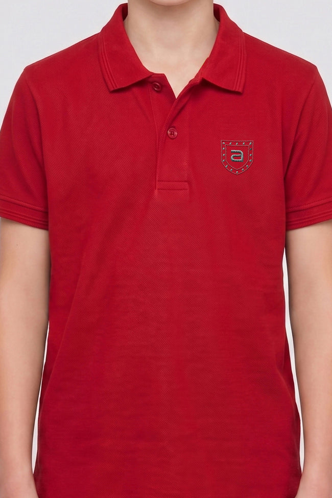 Alpine Kids Minimal Polo Red – Premium Quality Main Image
