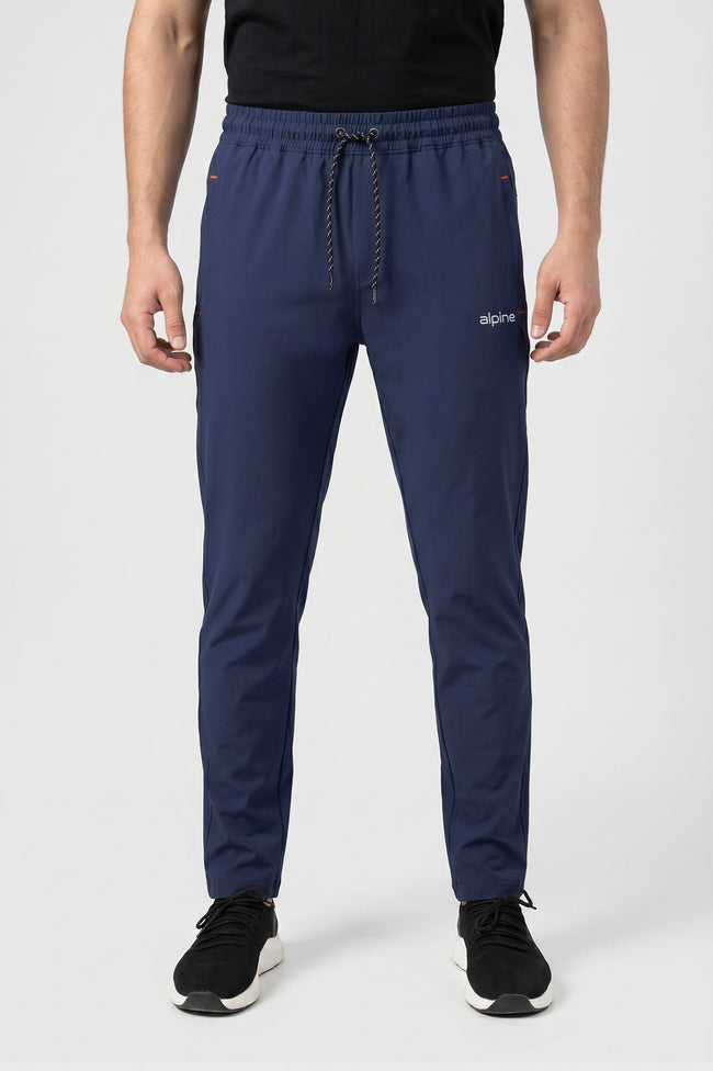 Alpine Premium Activewear Navy Blue Trouser – Performance Fit Hover Image