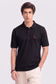 Alpine Men’s Black Cotton Polo Shirt – Signature Rider Edition