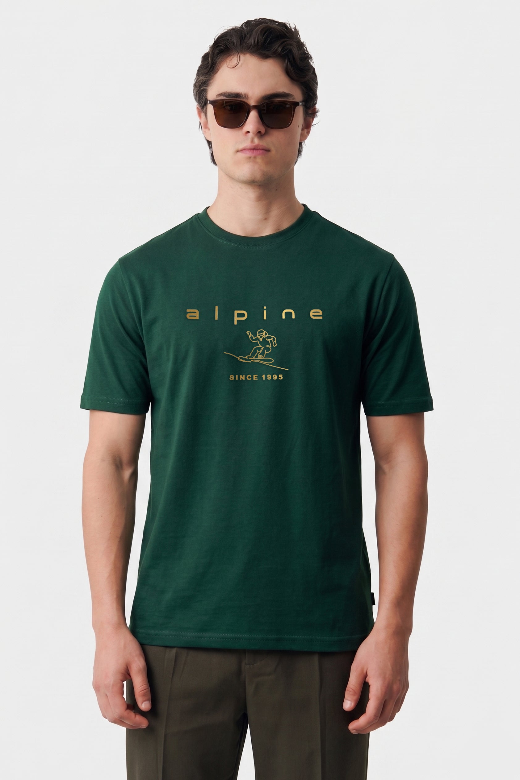 Alpine Men’s Dark Green High Density Graphic Tee
