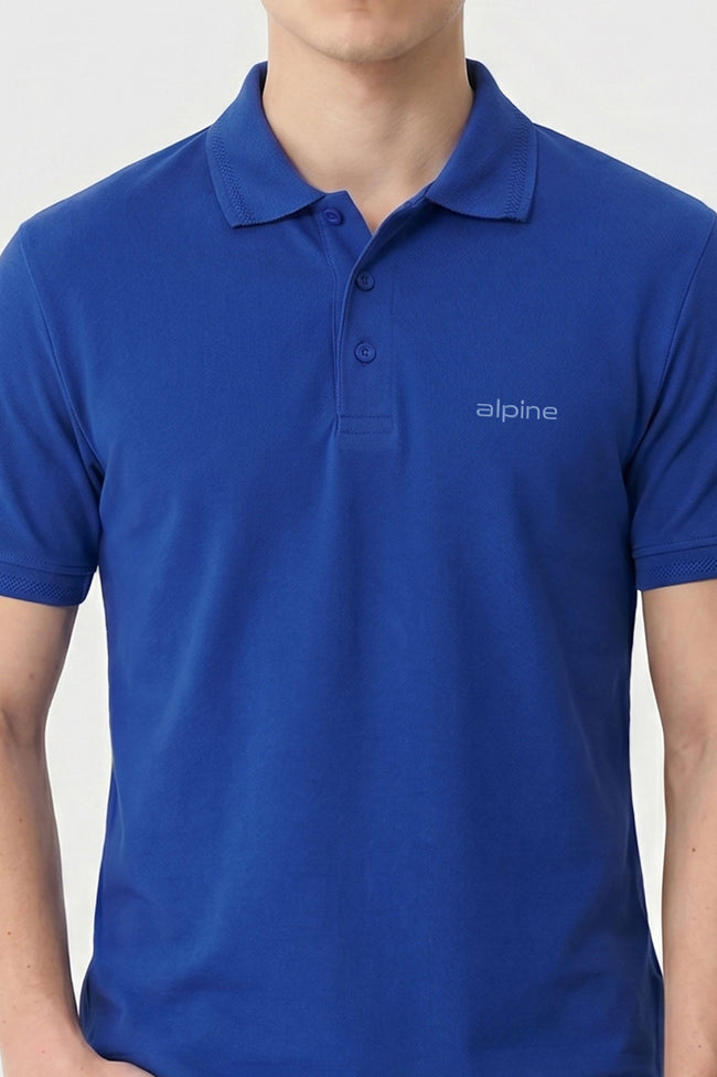 Alpine Men’s Royal Blue Essential Polo Shirt Main Image