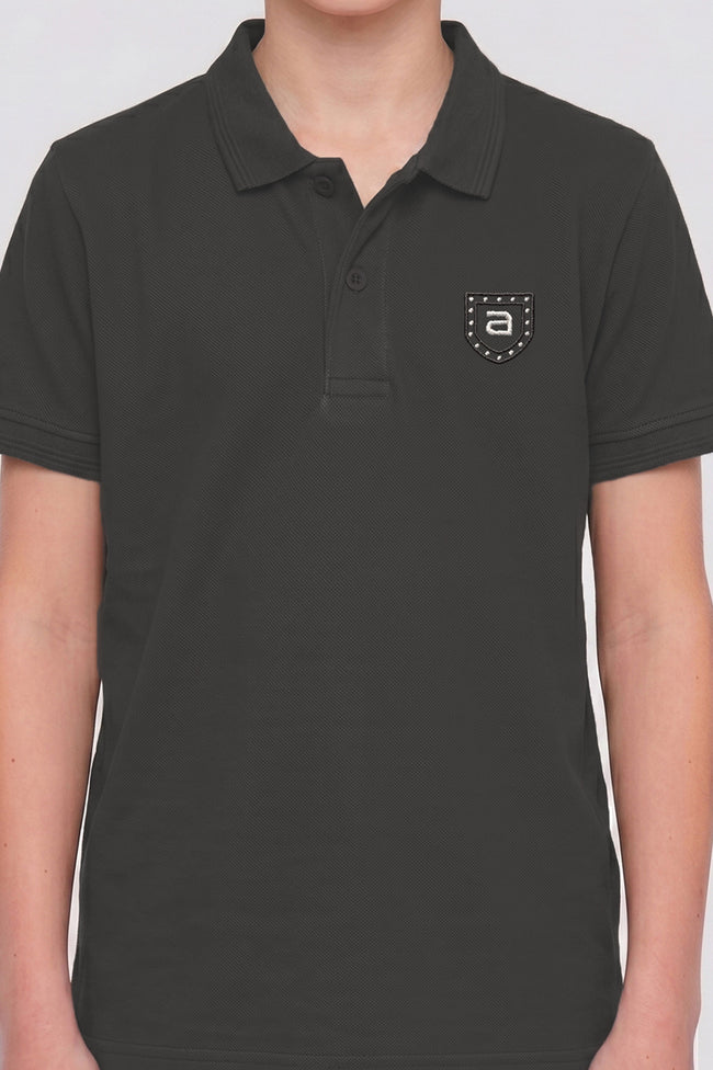 Alpine Kids Minimal Polo Dark Grey – Premium Quality Main Image