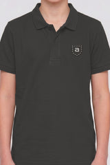 Alpine Kids Minimal Polo Dark Grey – Premium Quality