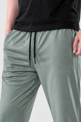 Alpine Men’s Light Green Imported Square Mesh  Lycra Trouser