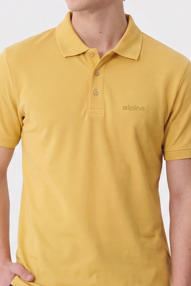 Alpine Men’s Lemon Essential Polo Shirt Main Image