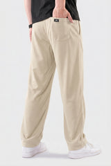 Alpine Textured Men’s Trousers Off White - Straight Fit