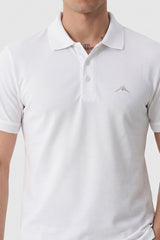 Alpine Men’s White Polo – Elite Minimal Series