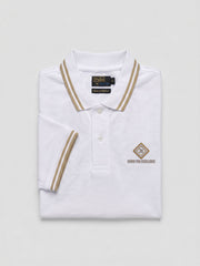Alpine Men’s White Cotton Polo Shirt - Limited Edition