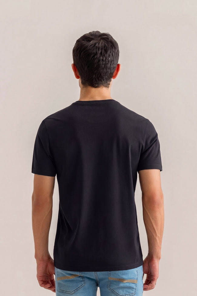 Alpine Soundwave Graphic T-Shirt Black – Premium Cotton Tee Main Image