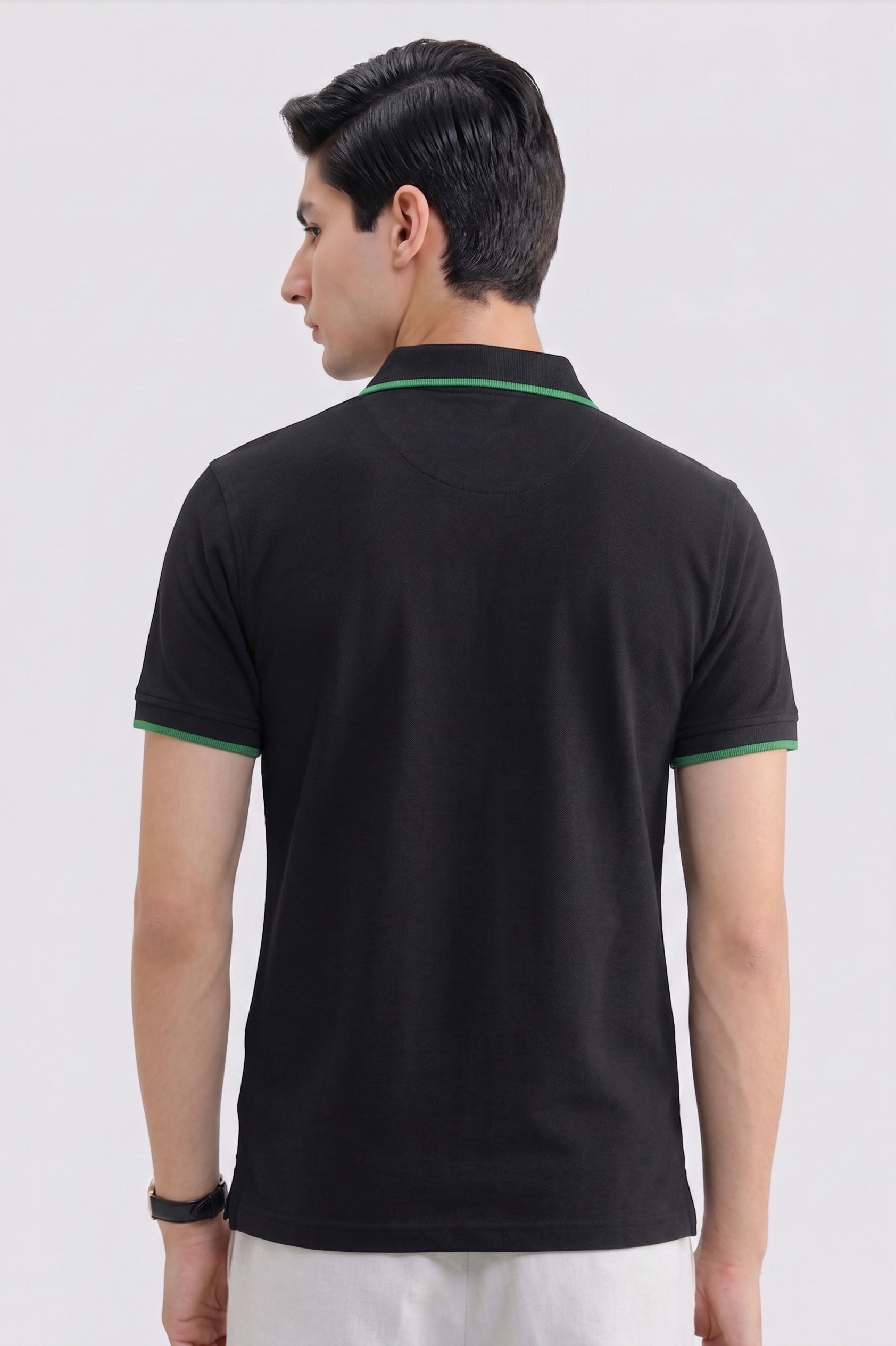 Alpine Men’s Black Polo Shirt – Executive Fit