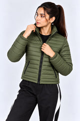 Alpine Women's Puffer Jacket Navy Olive
