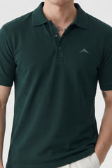 Alpine Men’s Dark Green Polo – Elite Minimal Series