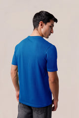 Alpine Soundwave Graphic T-Shirt Royal Blue – Premium Cotton Tee