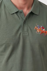 Alpine Men’s Light Green Cotton Polo Shirt - Pro Sport Edition