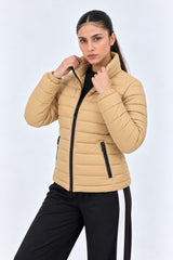 Alpine Women's Puffer Jacket Beige
