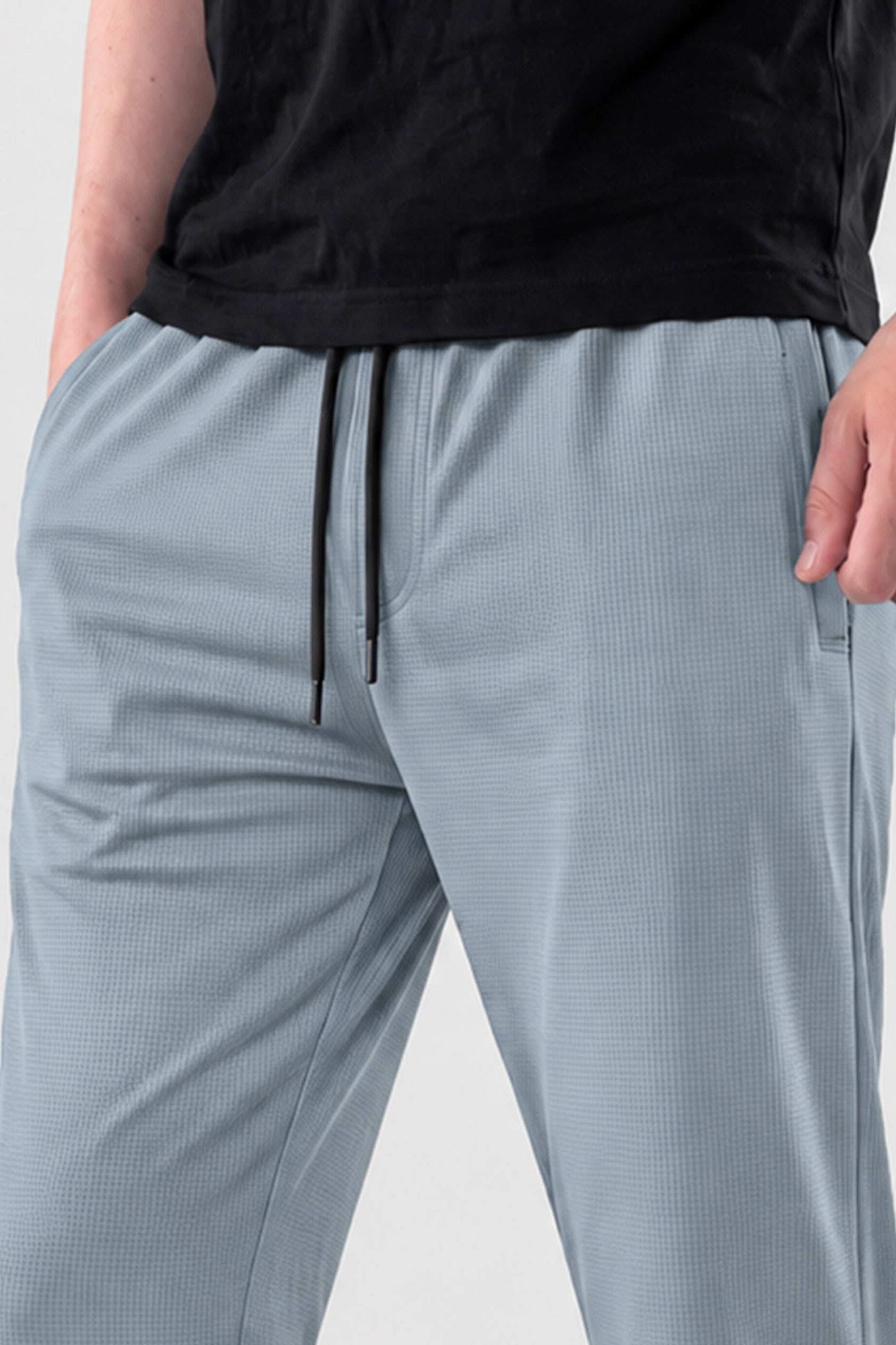 Alpine Men’s Silver Grey Imported Square Mesh  Lycra Trouser