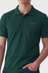 Alpine Men’s Dark Green Essential Polo Shirt
