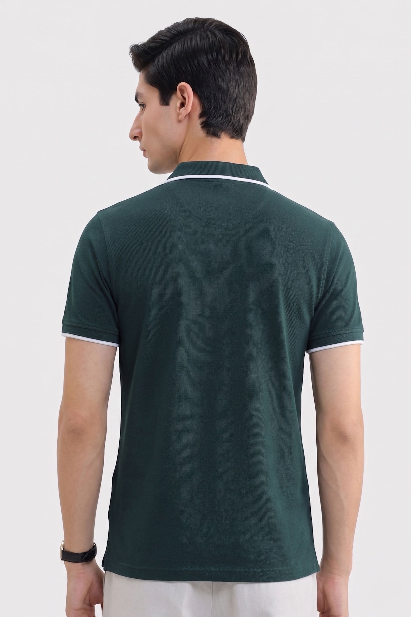 Alpine Men’s Dark Green Polo Shirt – Executive Fit