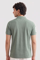 Alpine Men’s Hunter Green Cotton Polo – Royal Rider Edition