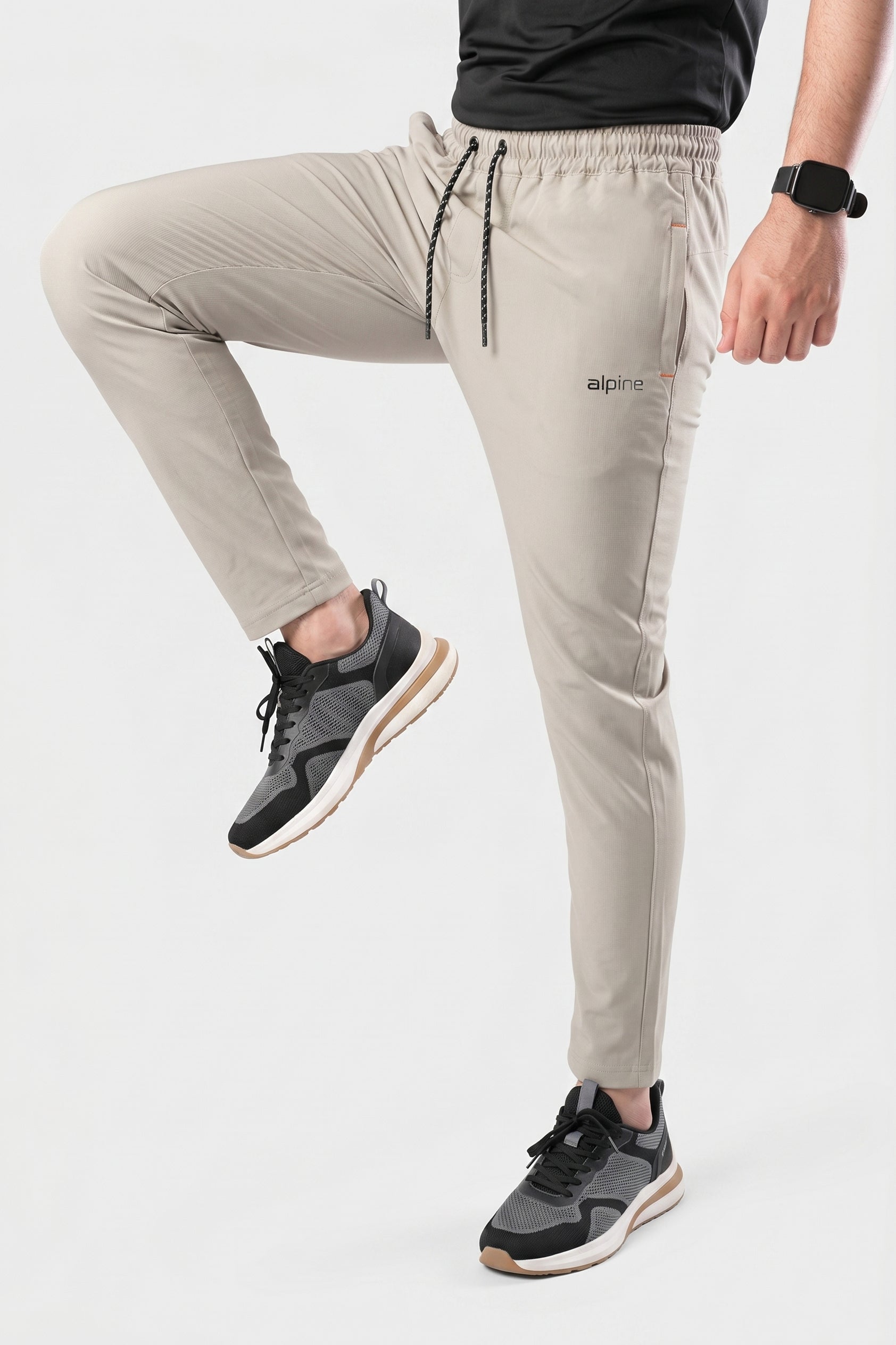 Alpine Premium Activewear Sand Beige Trouser – Performance Fit