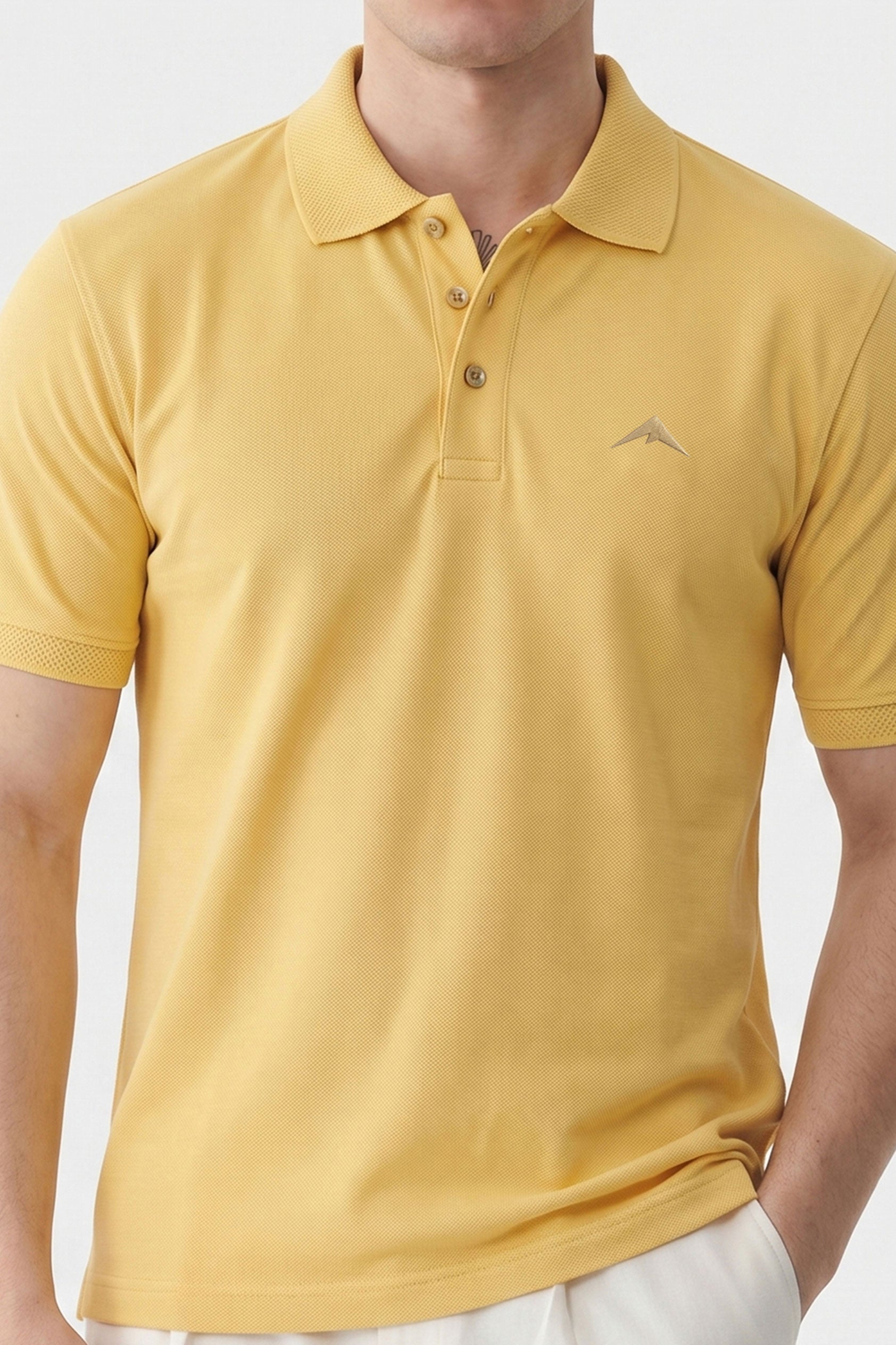 Alpine Men’s Lemon Polo – Elite Minimal Series