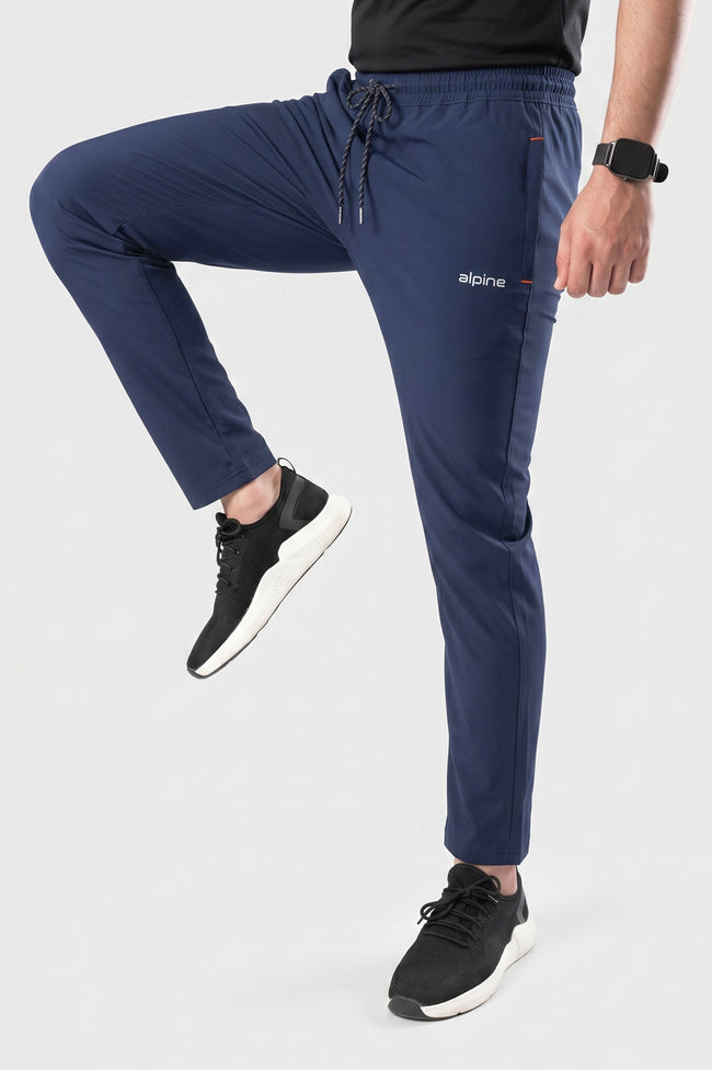 Alpine Premium Activewear Navy Blue Trouser – Performance Fit Main Image