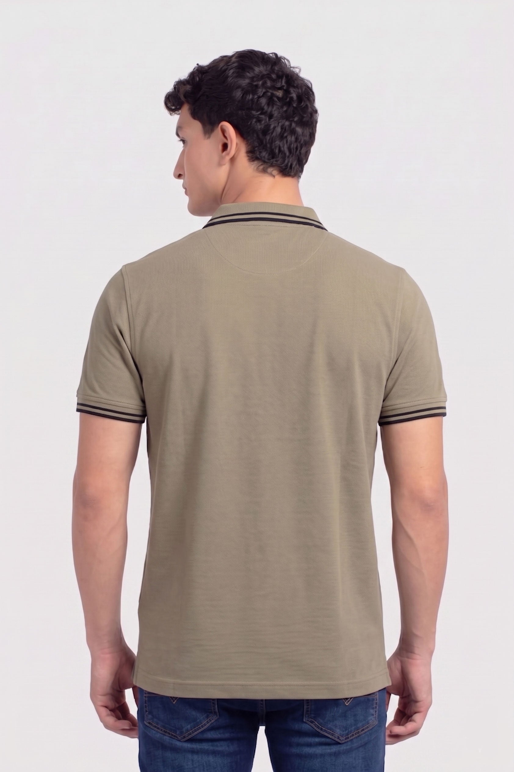 Alpine Men’s Skin Cotton Polo Shirt - Zip Edition