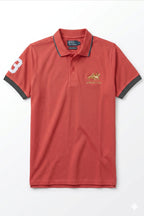 Alpine Men’s - Ash Rose Cotton Polo Shirt