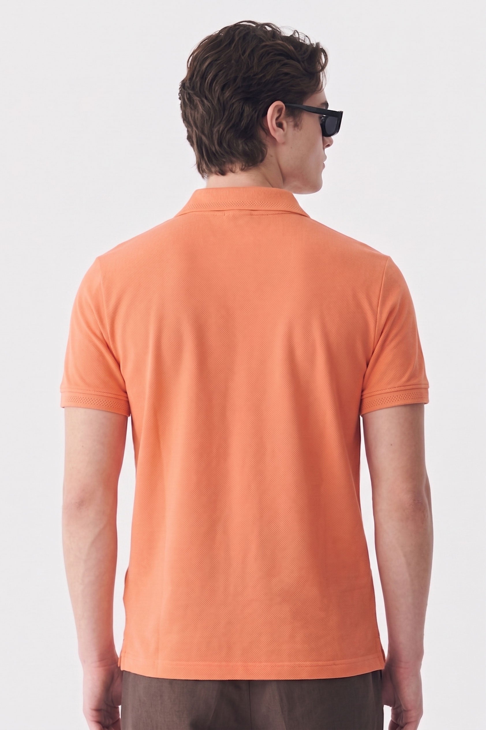 Alpine Men’s Peach Essential Polo Shirt