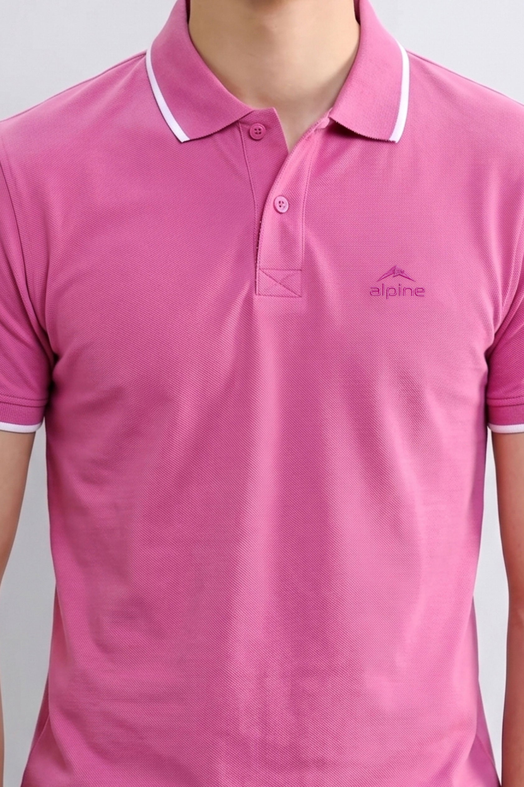 Alpine Men’s Fuchsia Polo Shirt – Executive Fit