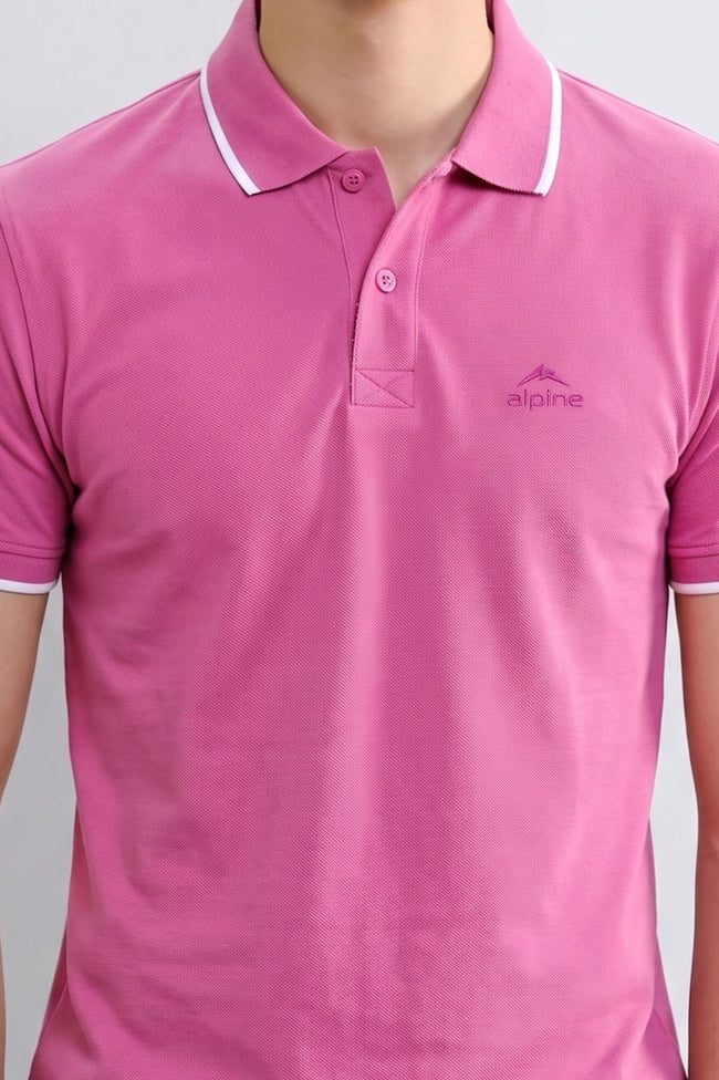 Alpine Men’s Fuchsia Polo Shirt – Executive Fit Main Image