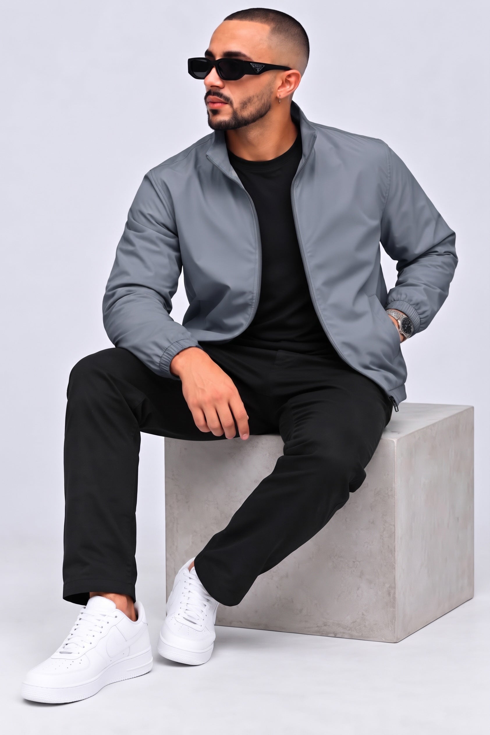 Alpine Men’s Wind Breaker Grey