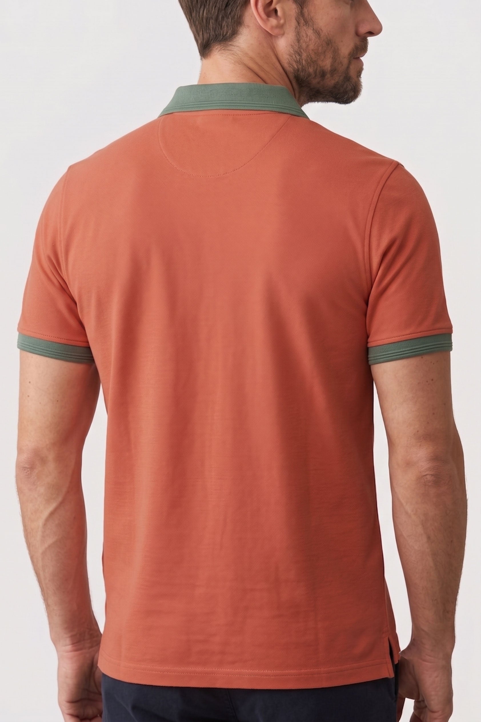 Alpine Men’s Mustard Cotton Polo Shirt - Cross Edition
