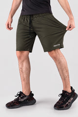 Alpine Men’s Olive Imported Square Mesh  Lycra Short